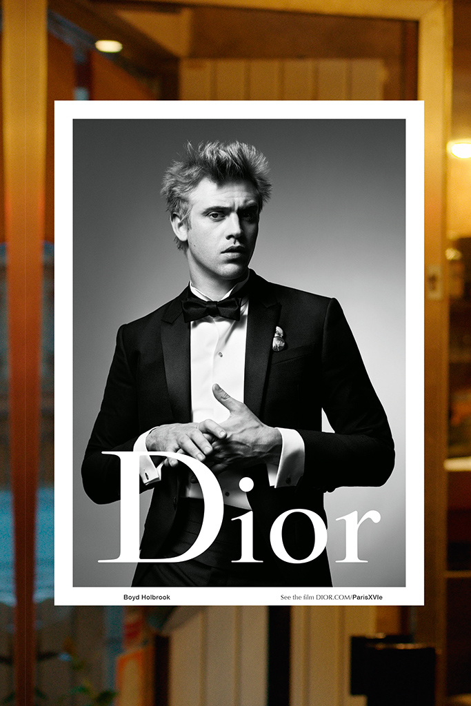 Boyd Holbrook in the Fall 2015 Dior ad.