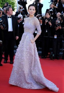 Zhang Ziyi in Elie Saab Couture Spring 2013.