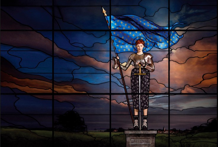 03-Harpers-Bazaar-September-2015-Carines-Icons-Jessica-Chastain-as-Joan-Of-Arc-by-Jean-Paul-Goude