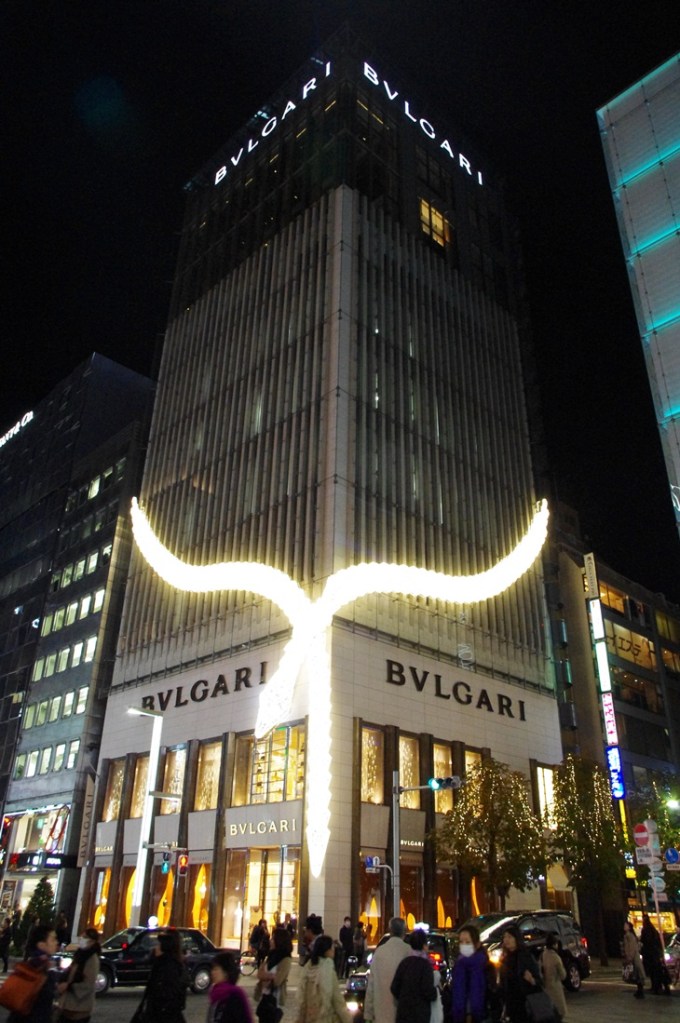 ブルガリ銀座店イルミネーション-2