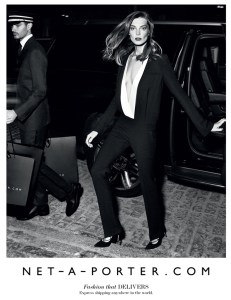 Daria Werbowy in Net-a-Porter's fall campaign.