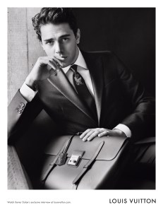 Xavier Dolan in the Louis Vuitton fall campaign.