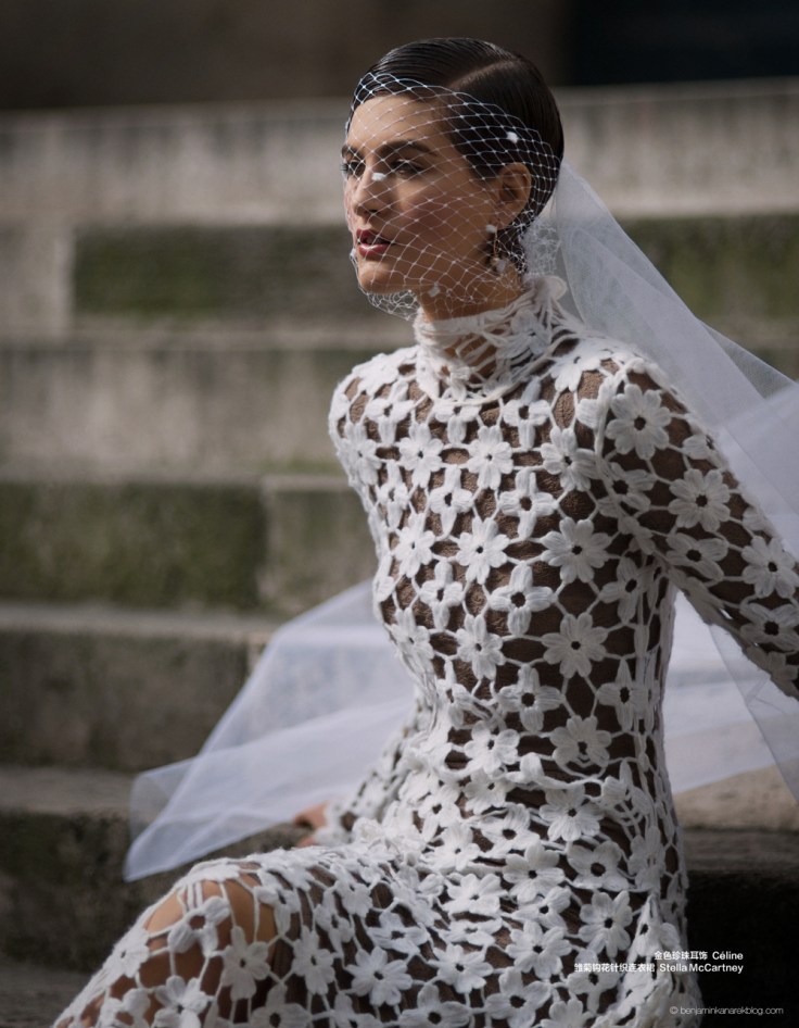 Athena Wilson in I Do! by Benjamin Kanarek for Harper's Bazaar