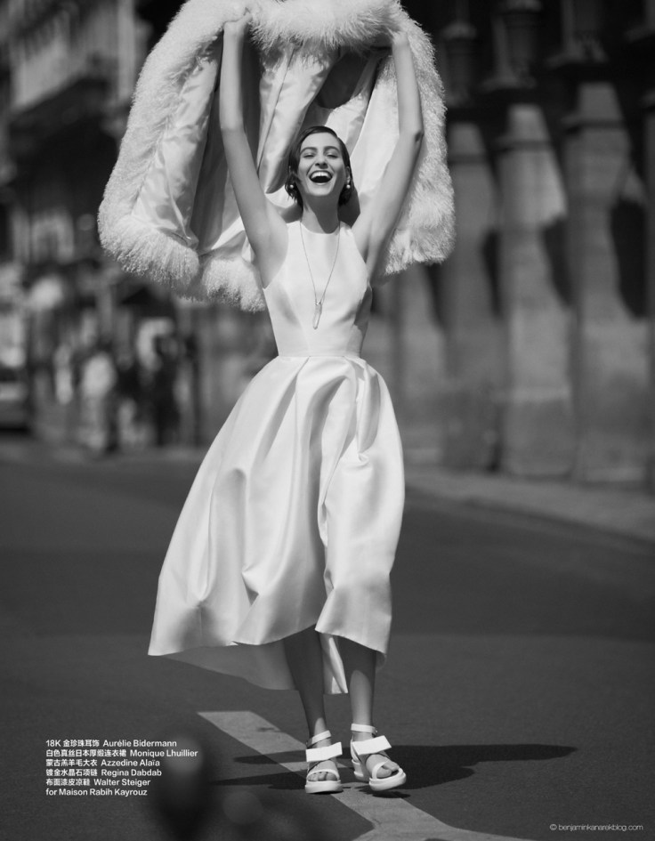 Athena Wilson in I Do! by Benjamin Kanarek for Harper's Bazaar