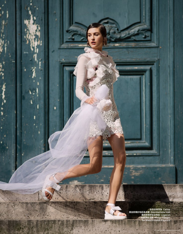 Athena Wilson in I Do! by Benjamin Kanarek for Harper's Bazaar