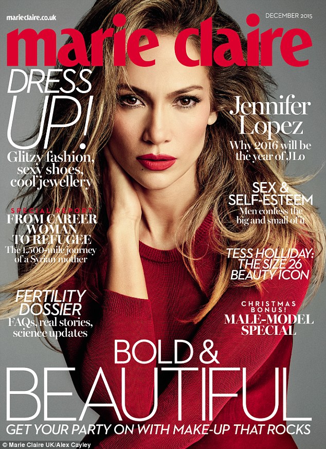 Jennifer Lopez X Marie Claire UK December 2015-2