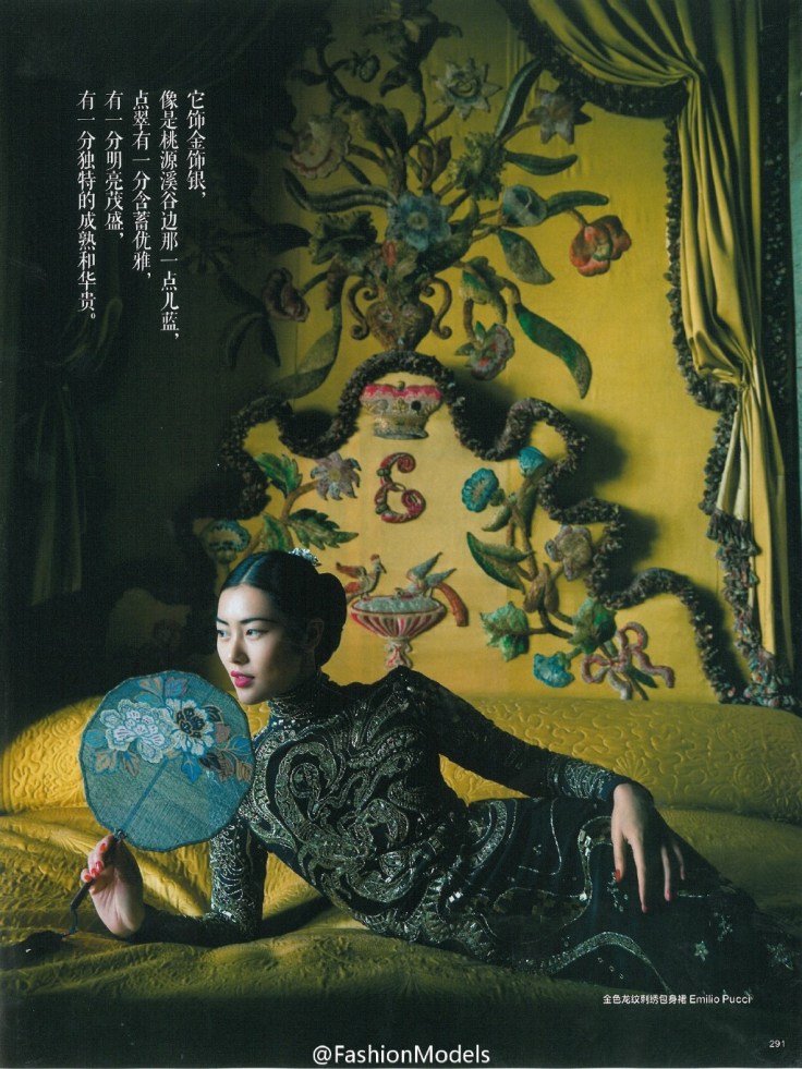 Liu Wen X Harper's Bazaar China December 2015-1