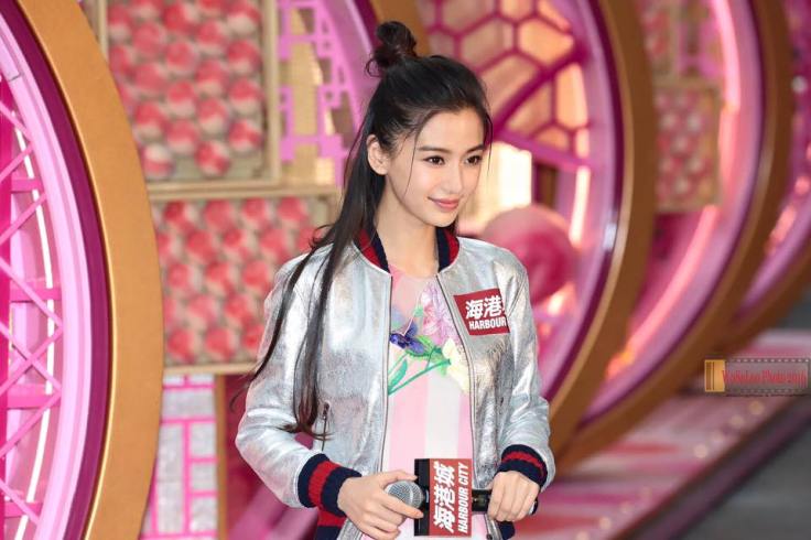 Angelababy in Blumarine Spring 2016 and Gucci Resort 2016