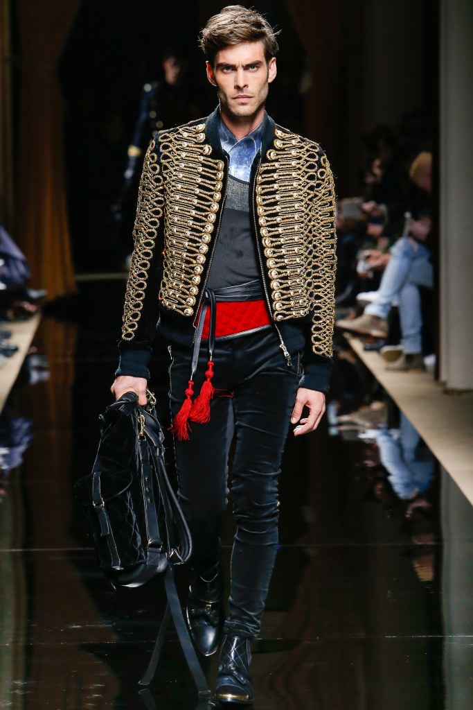 Balmain Fall 2016 Menswear Look 1