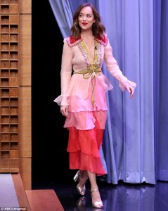 Dakota Johnson in Gucci Spring 2016 -2016.1.22-