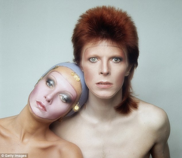 David Bowie and Twiggy