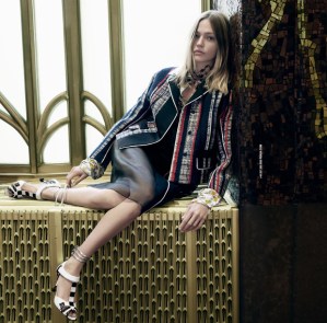 Sasha Pivovarova X Prada Spring 2016 Campaign -2016.1.3-