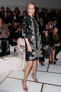 Guo Pei Spring 2016 Couture Runway Show— Uma Thurman -2016.1.28-