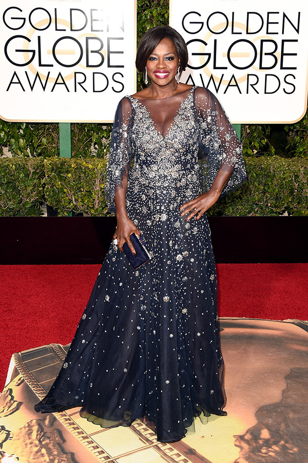 viola-davis-golden-globes-2016- Marchesa Spring 2016