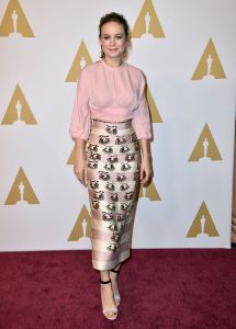 Brie Larson in Emilia Wickstead Spring 2016 -2016.2.9-