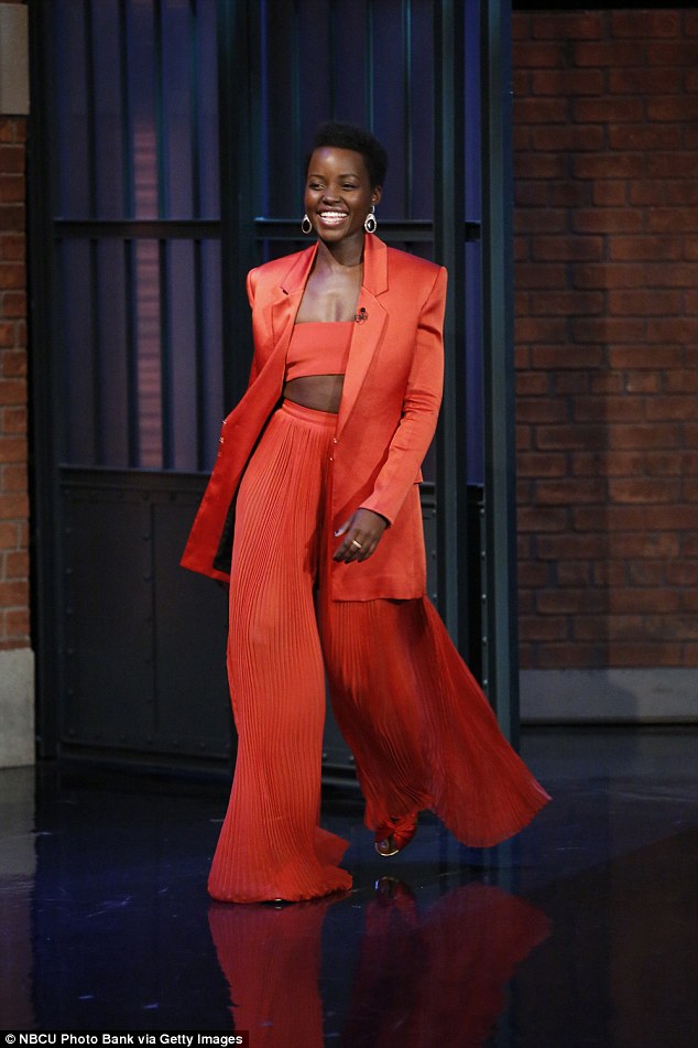 Lupita Nyong'o in Balmain Spring 2015