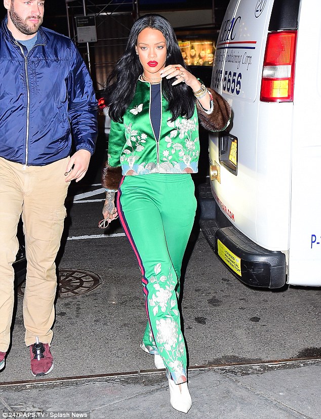 Rihanna in Gucci Spring 2016