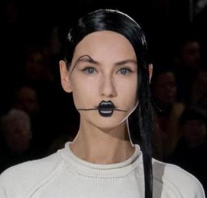 Yohji Yamamoto Fall 2016 Makeup -2016.3.5-