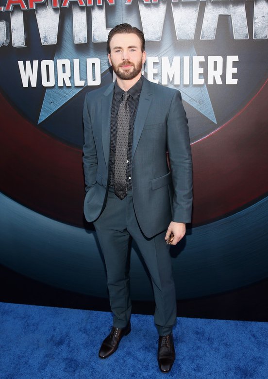 Chris Evans in Burberry Spring 2016 Menswear