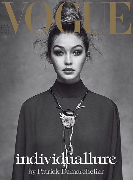Vogue Italia April 2016 Cover-Gigi Hadid