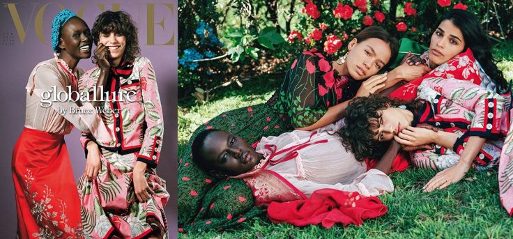 Vogue Italia April 2016 Cover-Liya Kebede & Ajak Deng & Mica Arganaraz & Imaan hammam