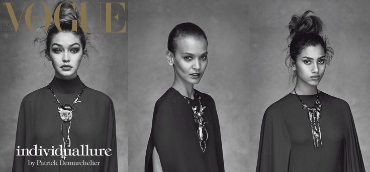 Vogue Italia April 2016 Cover-Liya Kebede & Mica Arganaraz