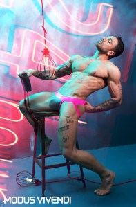 Chris Artemiou X Modus Vivendi Neon Underwear Campaign -2016.5.19-