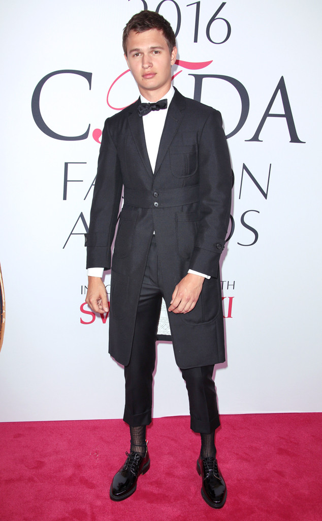 Ansel Elgort in Thom Browne Fall 2015 Menswear