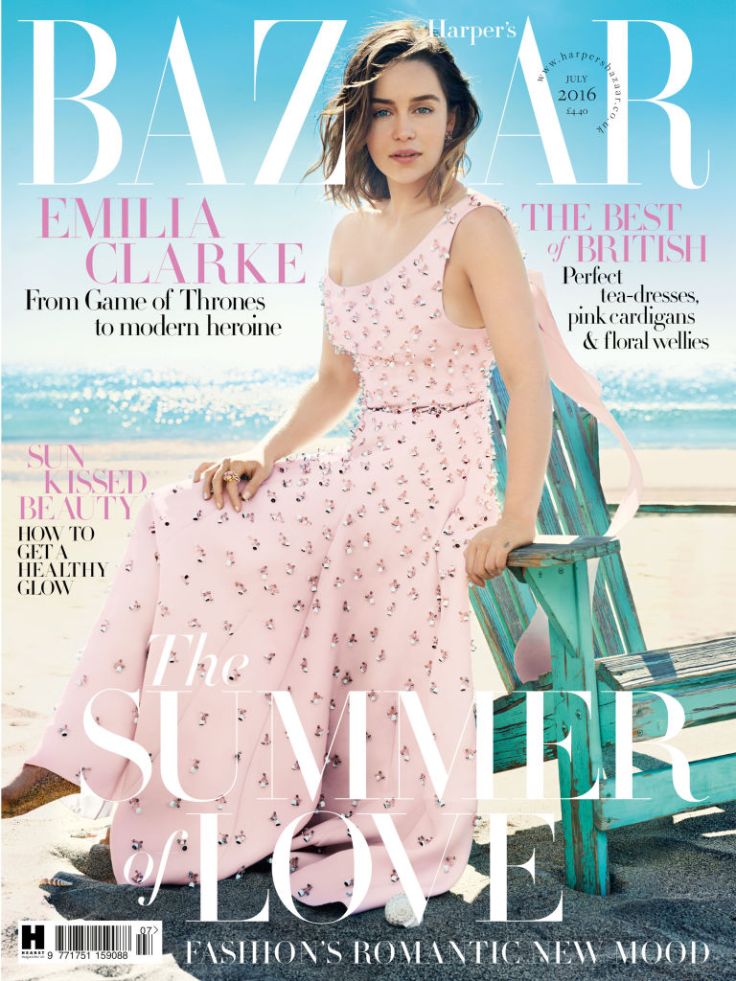 Emilia Clarke Harper's Bazaar UK July 2016 Cover