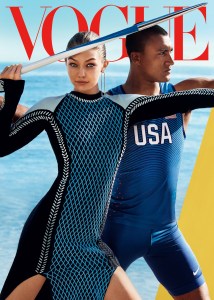 Gigi Hadid & Ashton Eaton X Vogue August 2016 -2016.7.15-