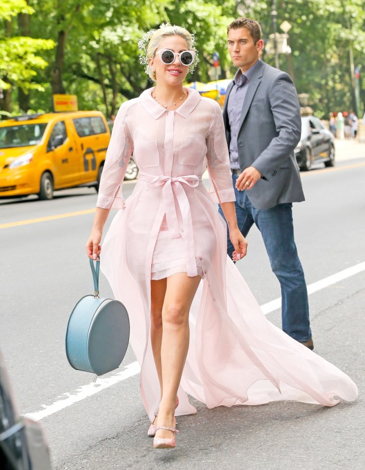 Lady Gaga in Carolina Herrera Spring 2016
