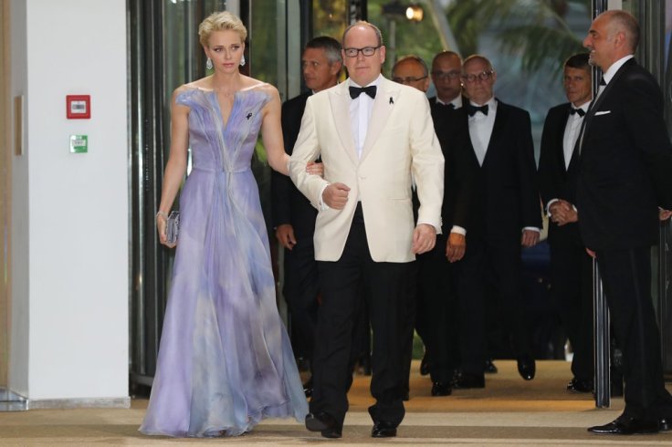 Princess Charlene in Armani Prive Spring 2016 Couture