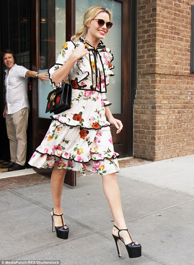 Margot Robbie in Gucci Pre-Fall 2016