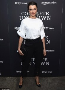 Complete Unknown NY Premiere— Rachel Weisz -2016.8.24-