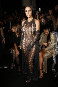 Balmain Spring 2017 Runway Show— Kim Kardashian -2016.9.29-