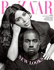 Kim Kardashian & Kanye West Harper's Bazaar Taiwan September 2016 Cover -2016.8.31-