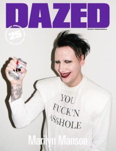Marilyn Manson X Dazed 25th Anniverary Issue Cover -2016.9.20-
