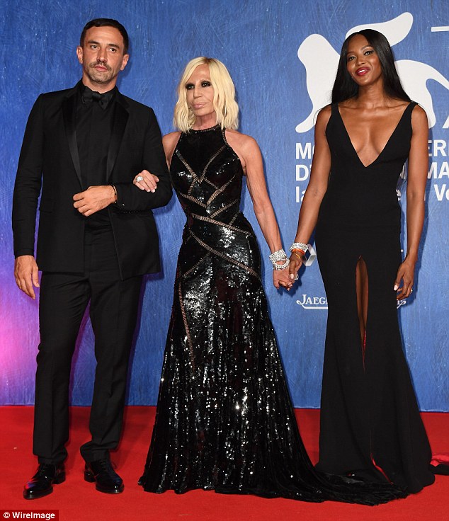 Riccardo Tisci & Donatella Versace & Naomi Campbell