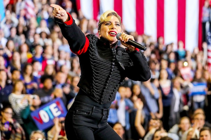 Lady Gaga and Jon Bon Jovi Campaign for Hillary Clinton in Raleigh.