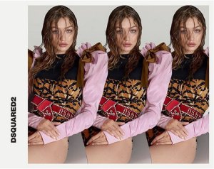 Gigi Hadid X Dsquared2 Spring 2017 Campaign -2017.1.4-